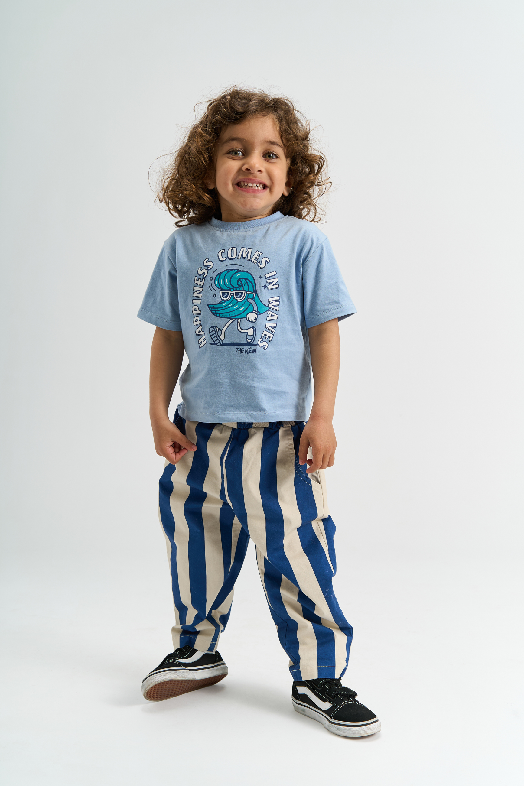 TNSTSilas Baggy Pants True Blue Striped - 4