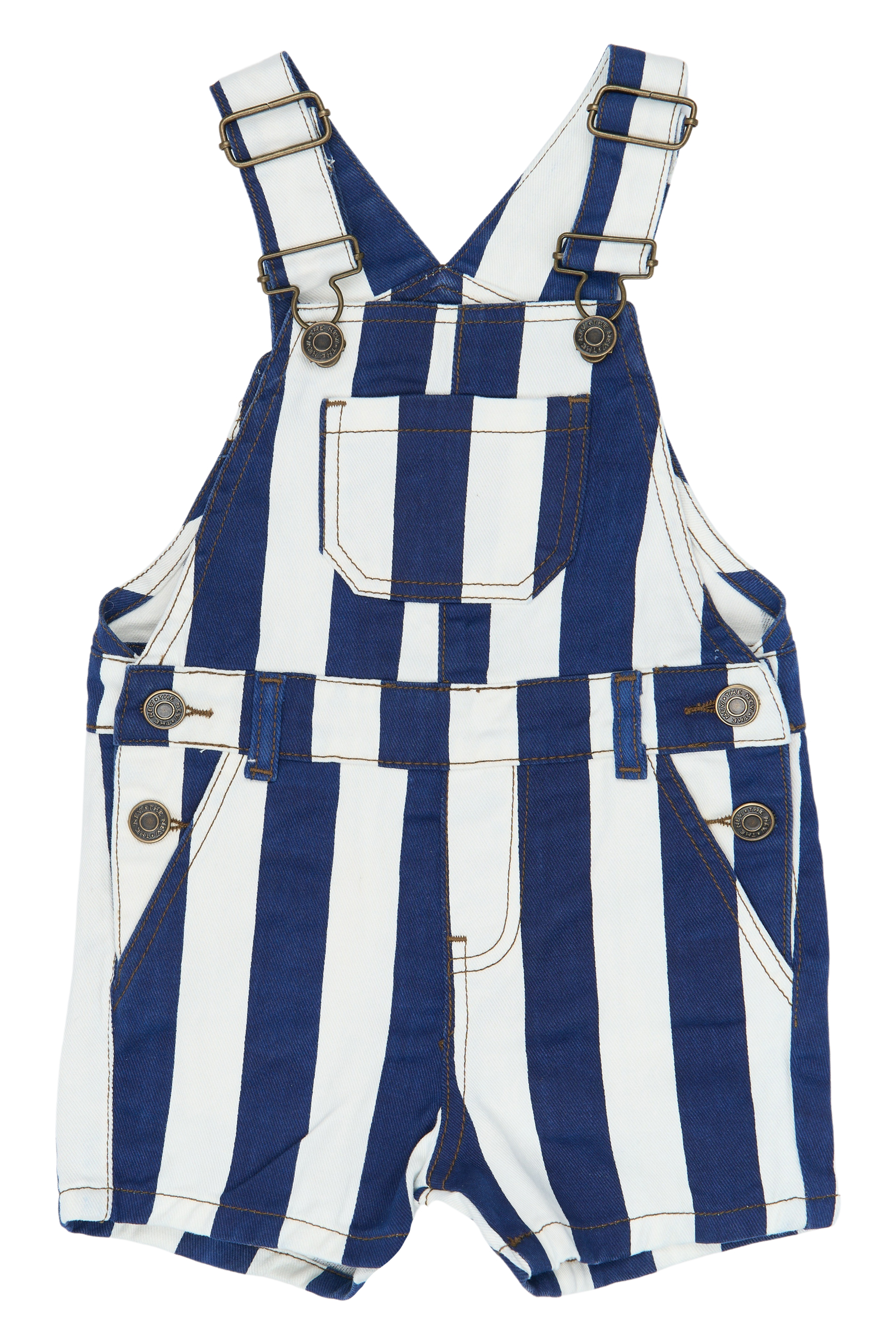 TNSTSilan Short Dungarees True Blue Striped