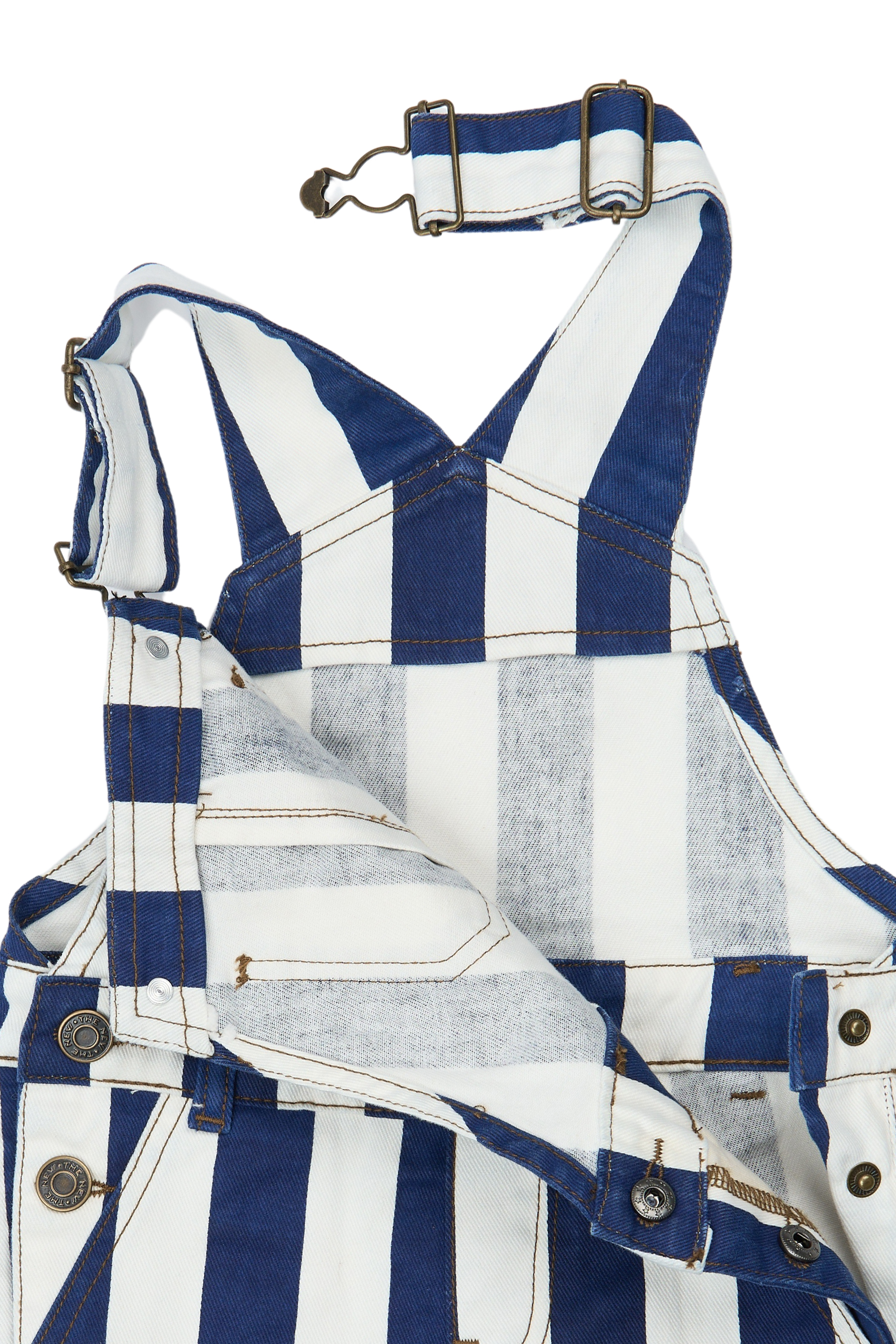 TNSTSilan Short Dungarees True Blue Striped - 2