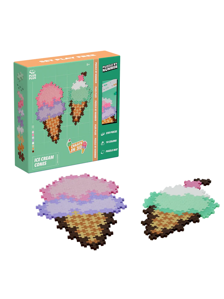 Plus-Plus Puzzle By Number Glass, 250 Delar - 10
