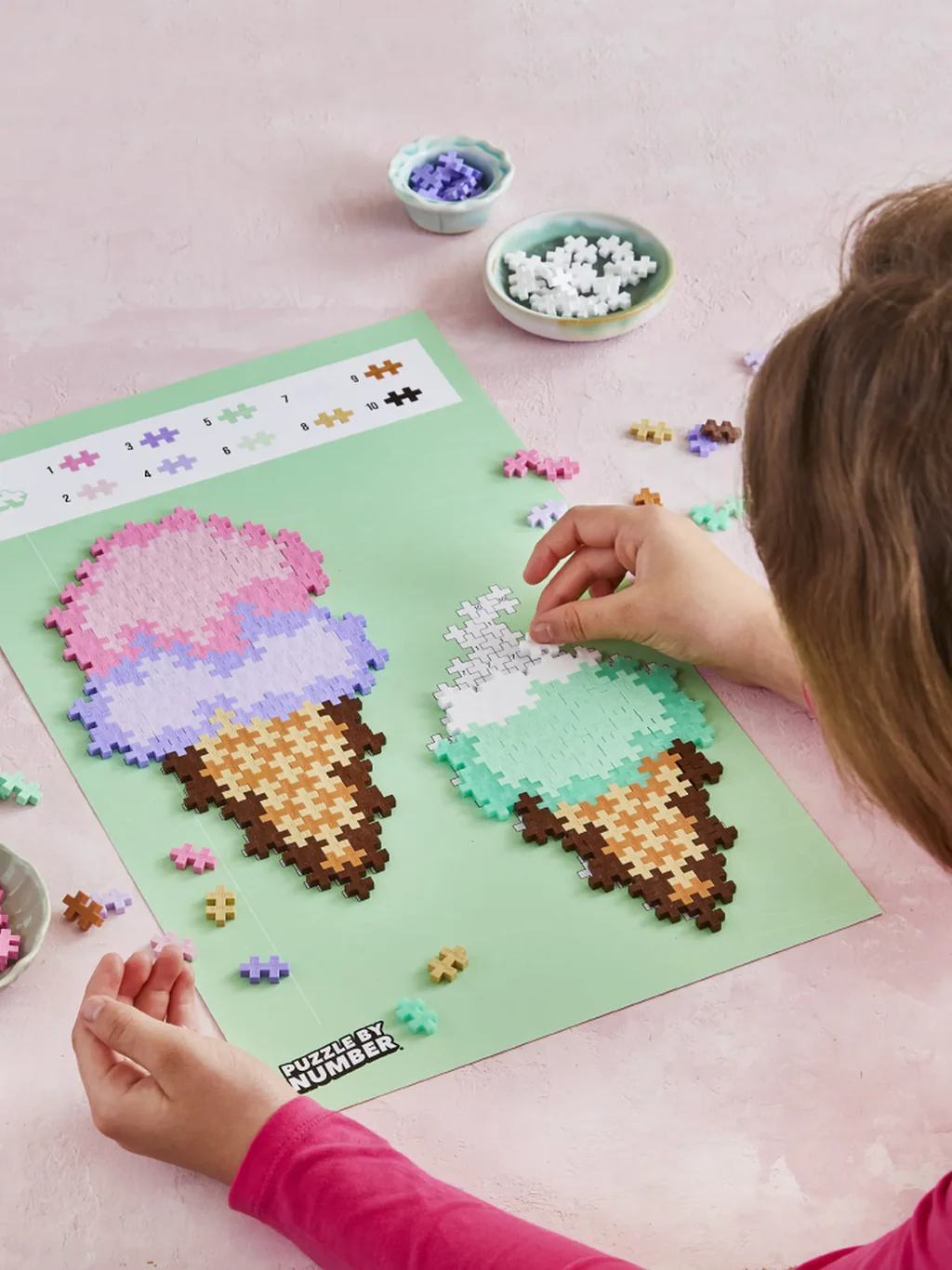 Plus-Plus Puzzle By Number Glass, 250 Delar - 5