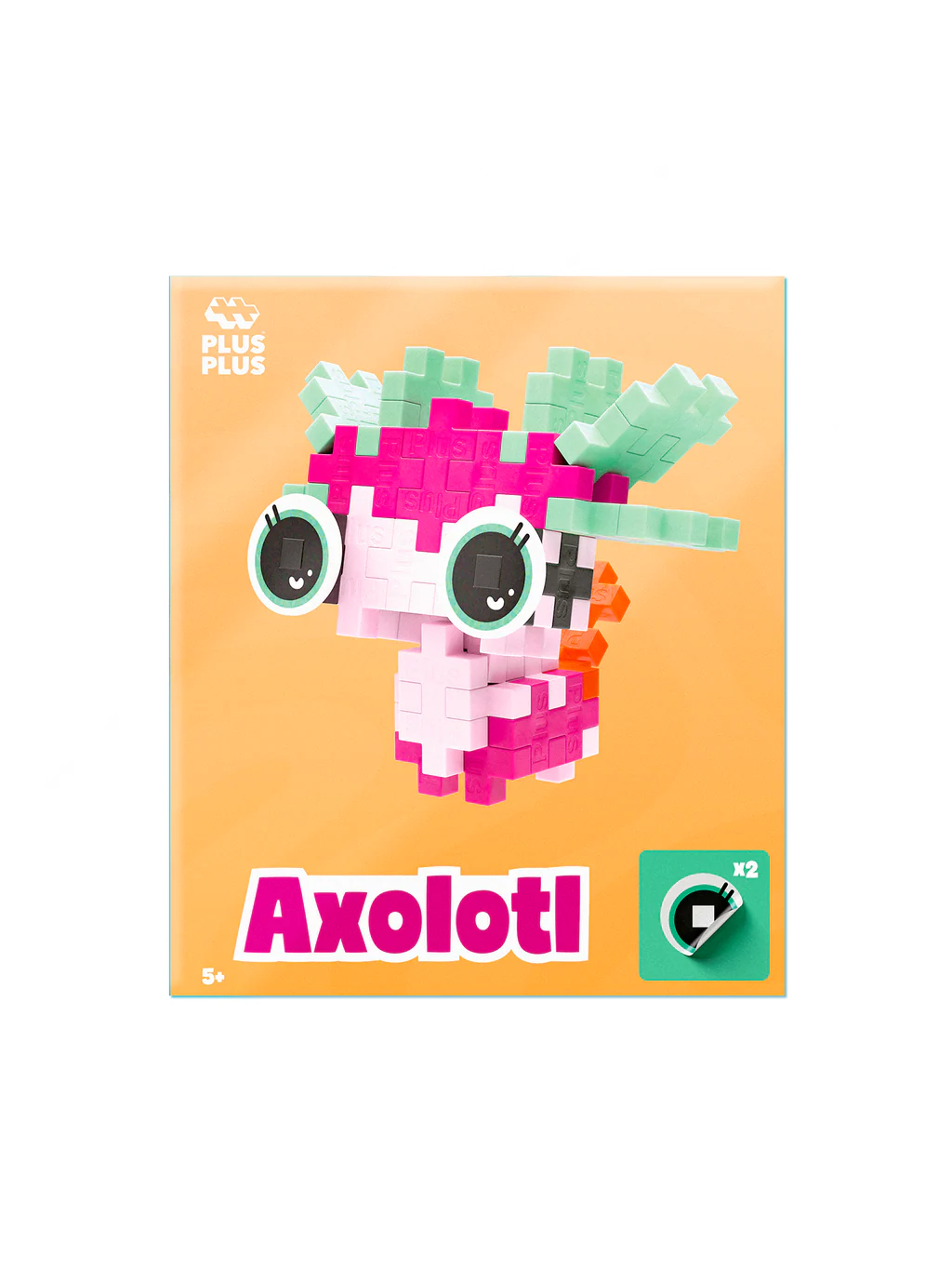 Plus-Plus Husdjurspaket – Rosa Axlotl