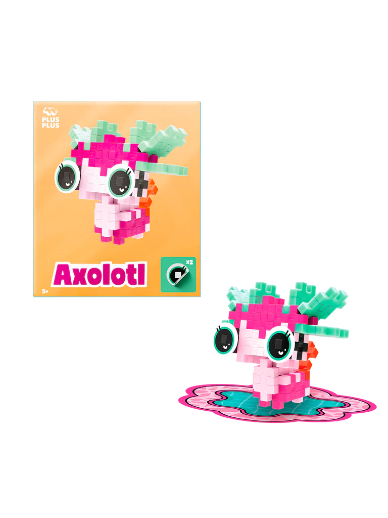 Plus-Plus Husdjurspaket – Rosa Axlotl - 6