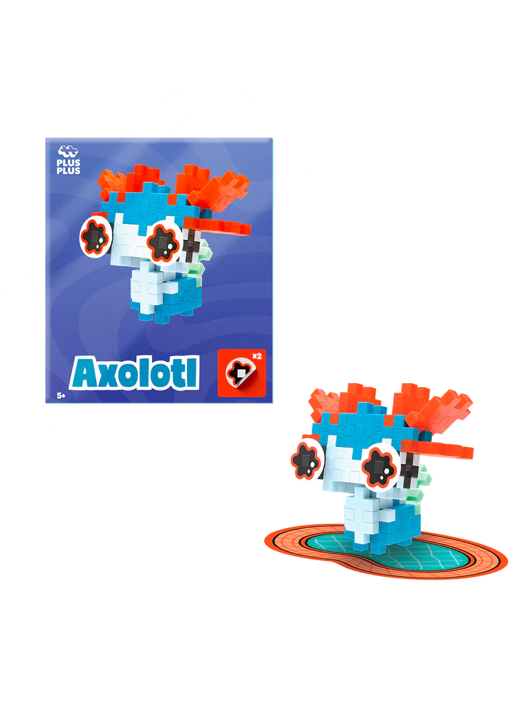 Plus-Plus Husdjurspaket – Blå Axlotl - 6