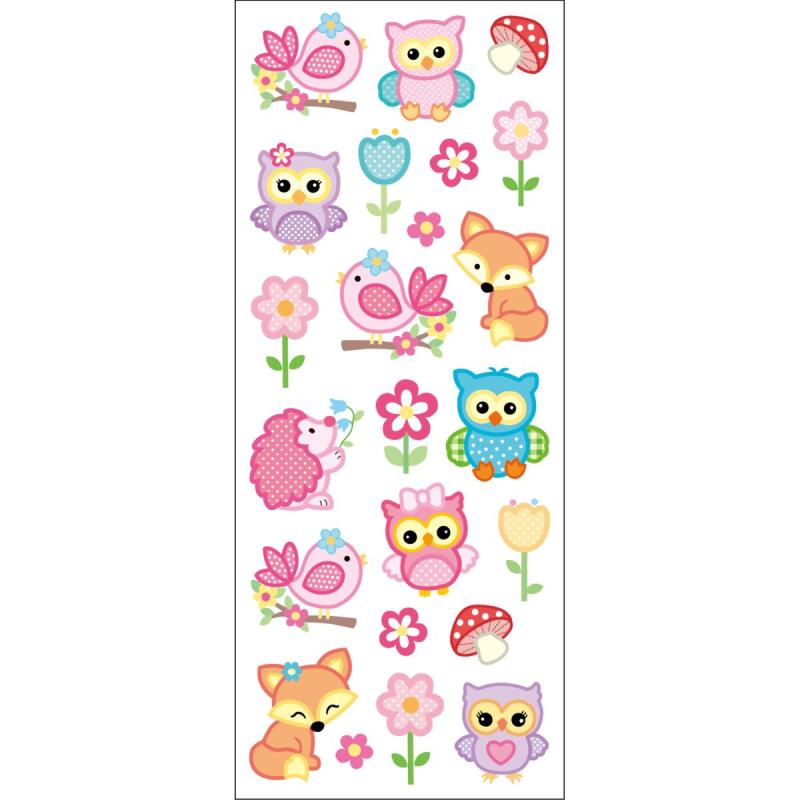 Stickers Blandade Djur - Tinka