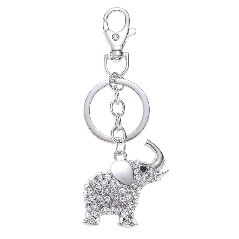 Nyckelring/Bag Charm Elefant Silver - Tinka