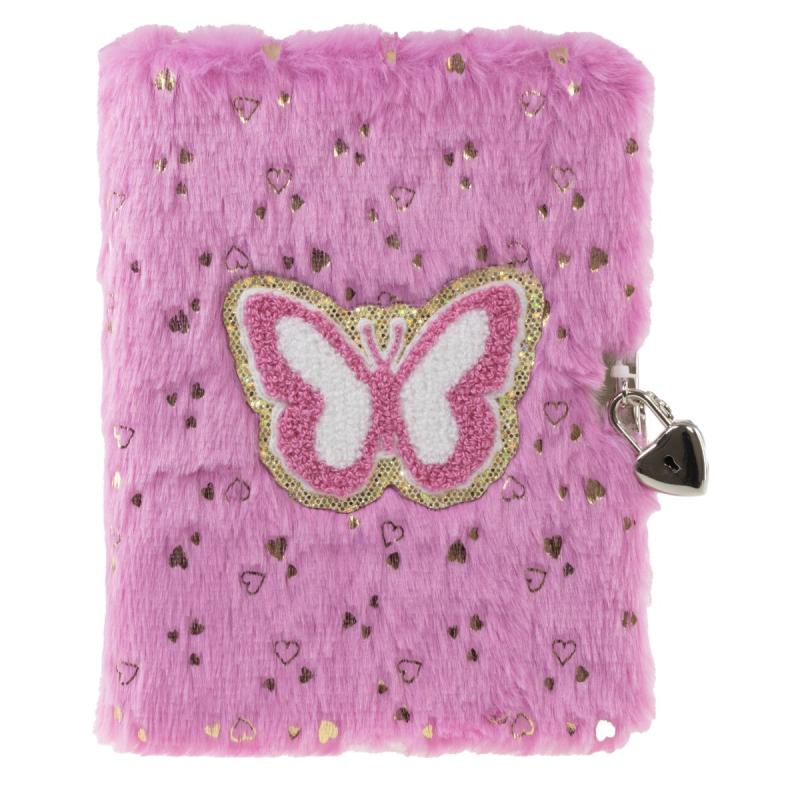 Dagbok Plush Rosa Fjäril - Tinka