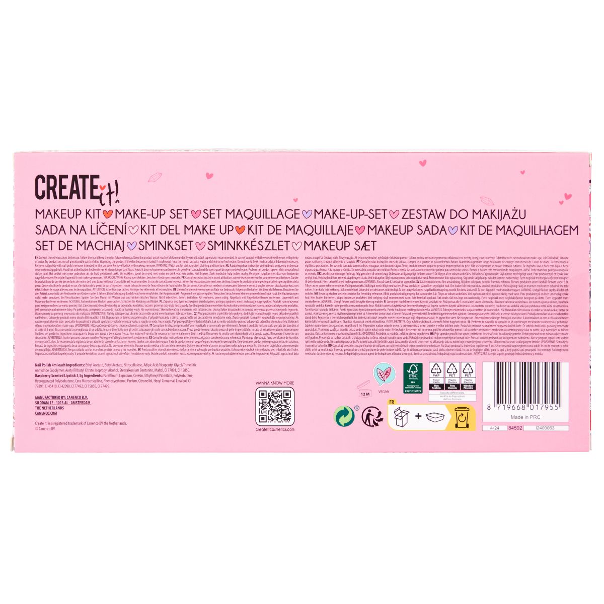Create It! Love Make Up Set Hearts - 4