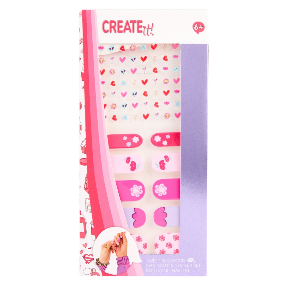 Create It! Nail Stickers/Nail Wrap Med Fil