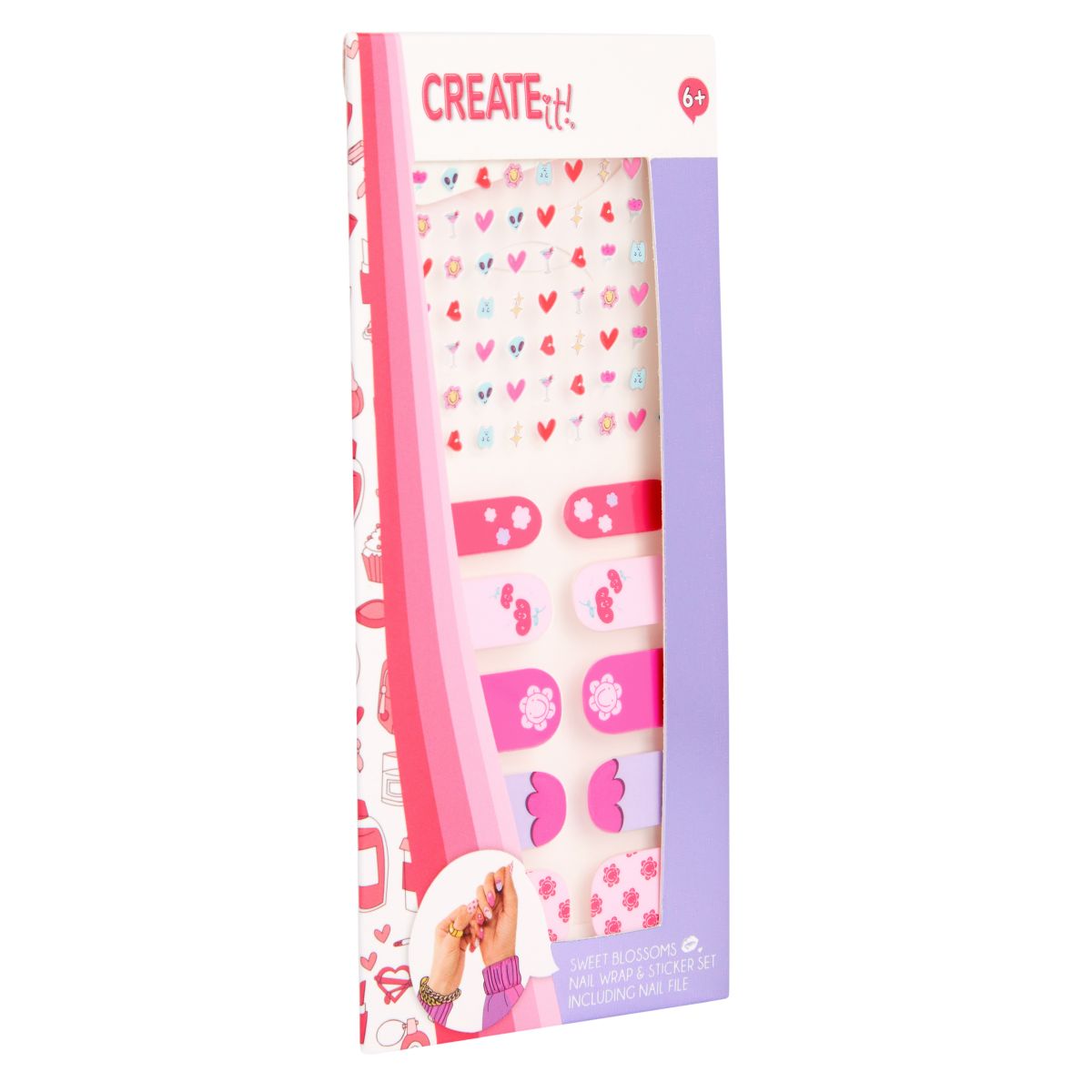 Create It! Nail Stickers/Nail Wrap Med Fil - 2