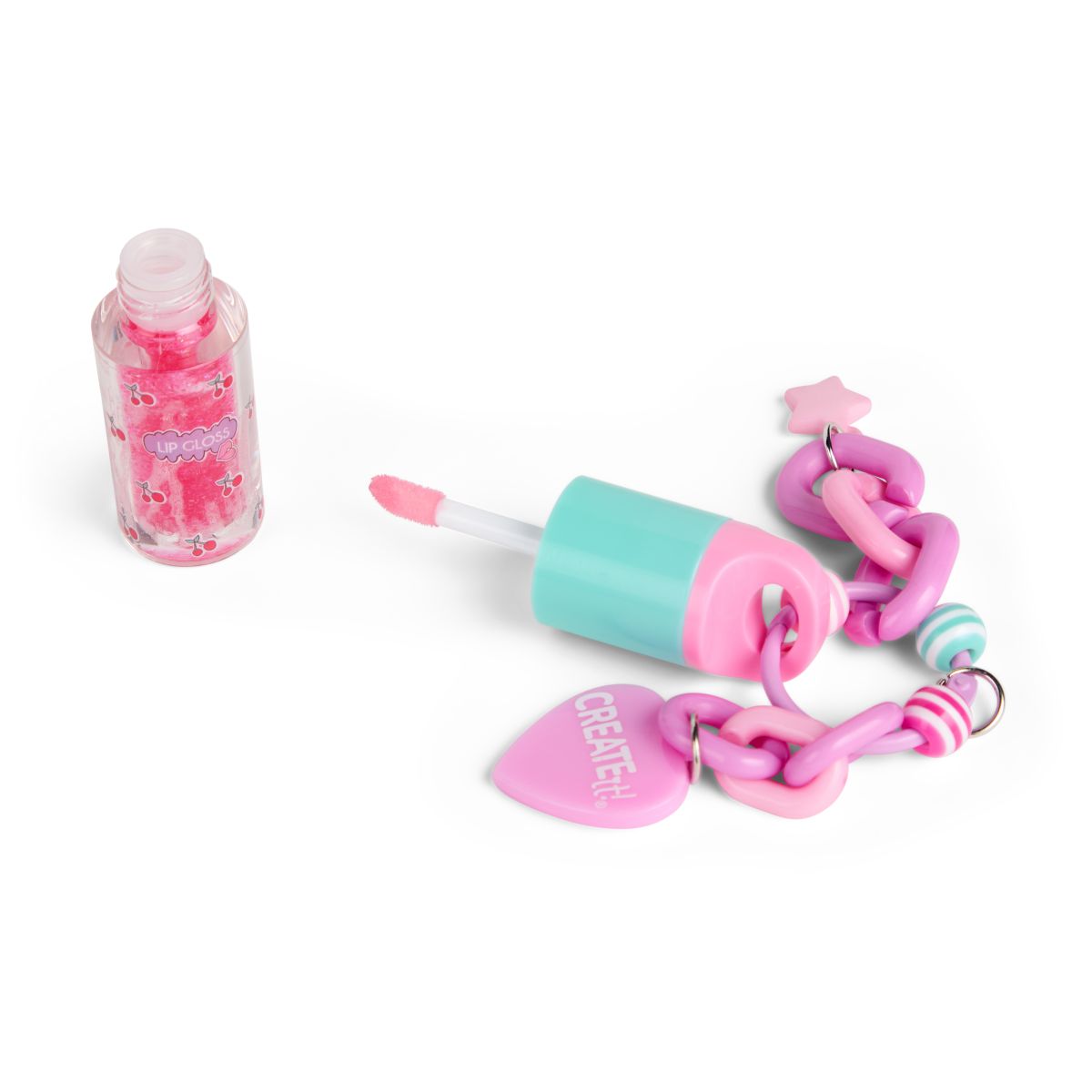 Create It! Lip Gloss Chunky Key Chain, Jordgubb - 3