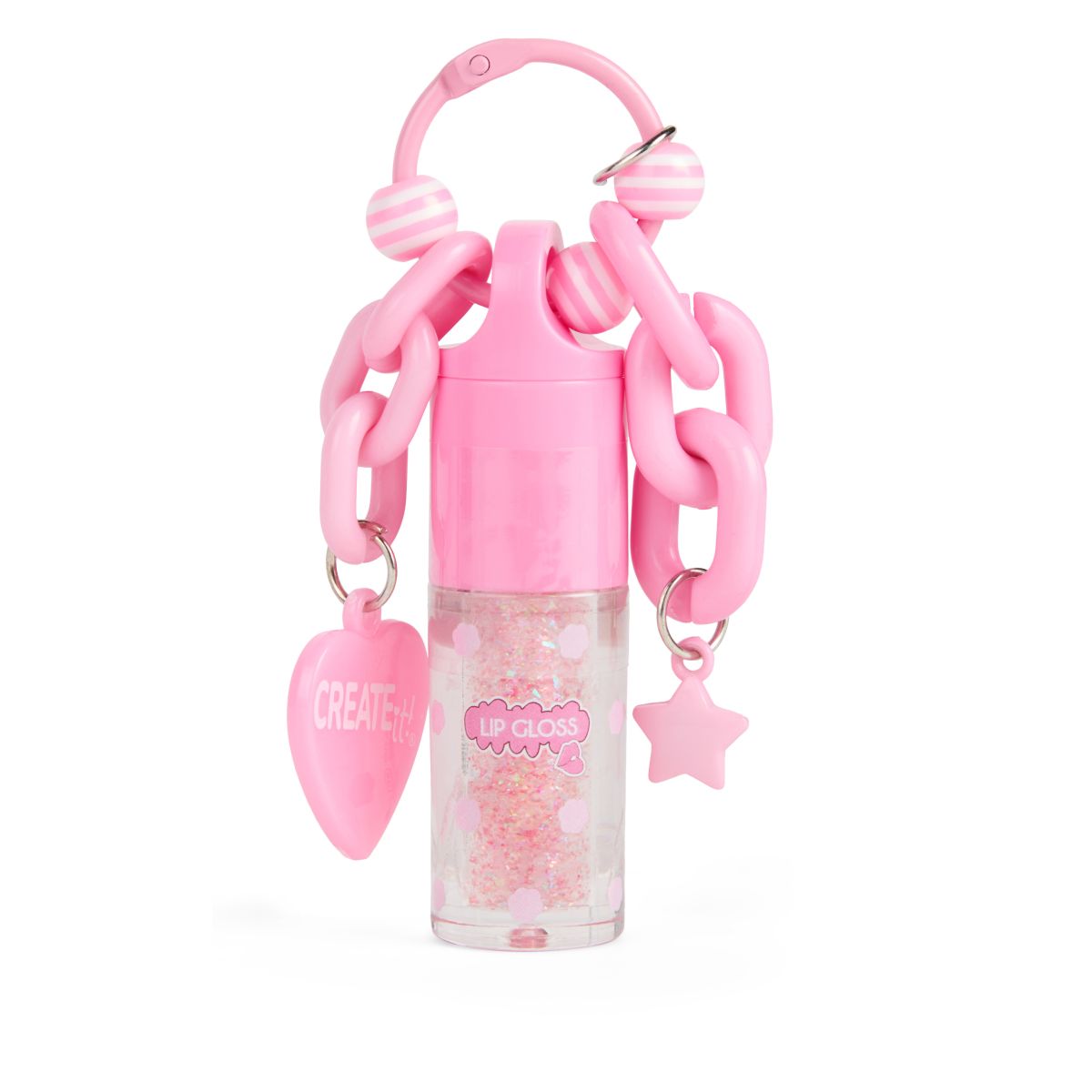 Create It! Lip Gloss Chunky Key Chain, Ljusrosa - 2