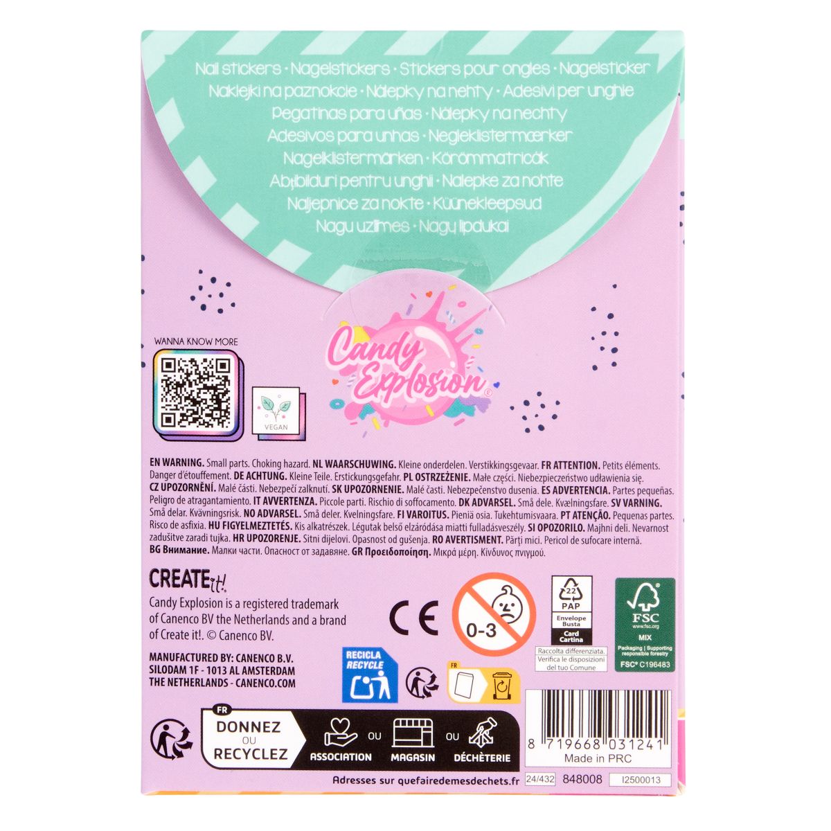 Create It! Nail Stickers Candy Explosion - 5