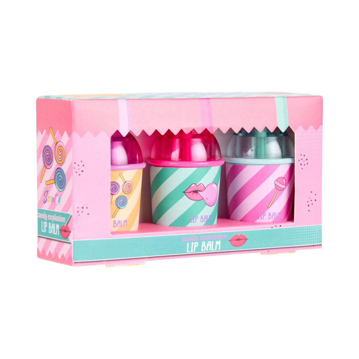 Create It! Candy Lip Balm Sippercup, 3-pack