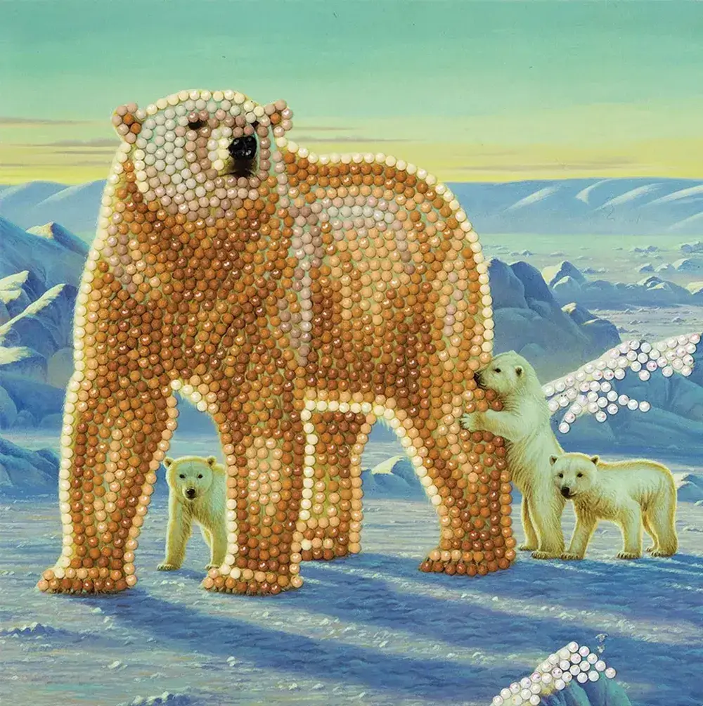 Crystal Card Kit 18x18 cm Polar Family