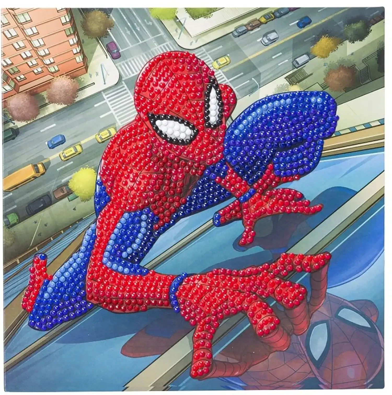 Crystal Card Kit 18x18 cm Spiderman
