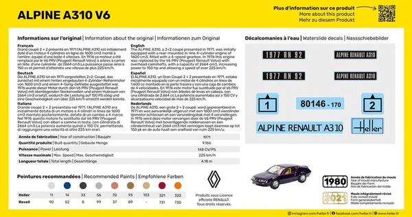 Starter Kit Alpine A310 1:43 - 3
