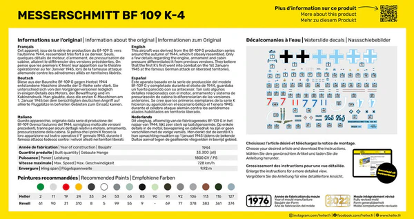 Starter Kit Messerschmitt Bf 109 K-4 1:72 - 2