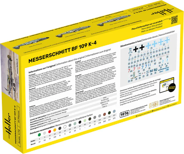 Starter Kit Messerschmitt Bf 109 K-4 1:72 - 4