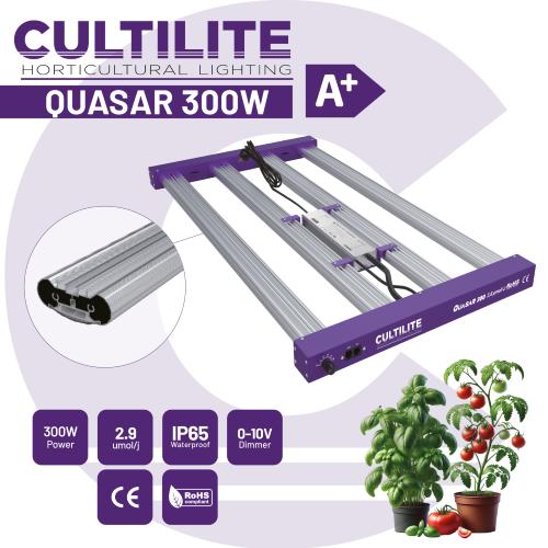 Cultilite Quasar 300 LED Växtbelysning – 300 W Fullspektrum (2.9 µmol/J)