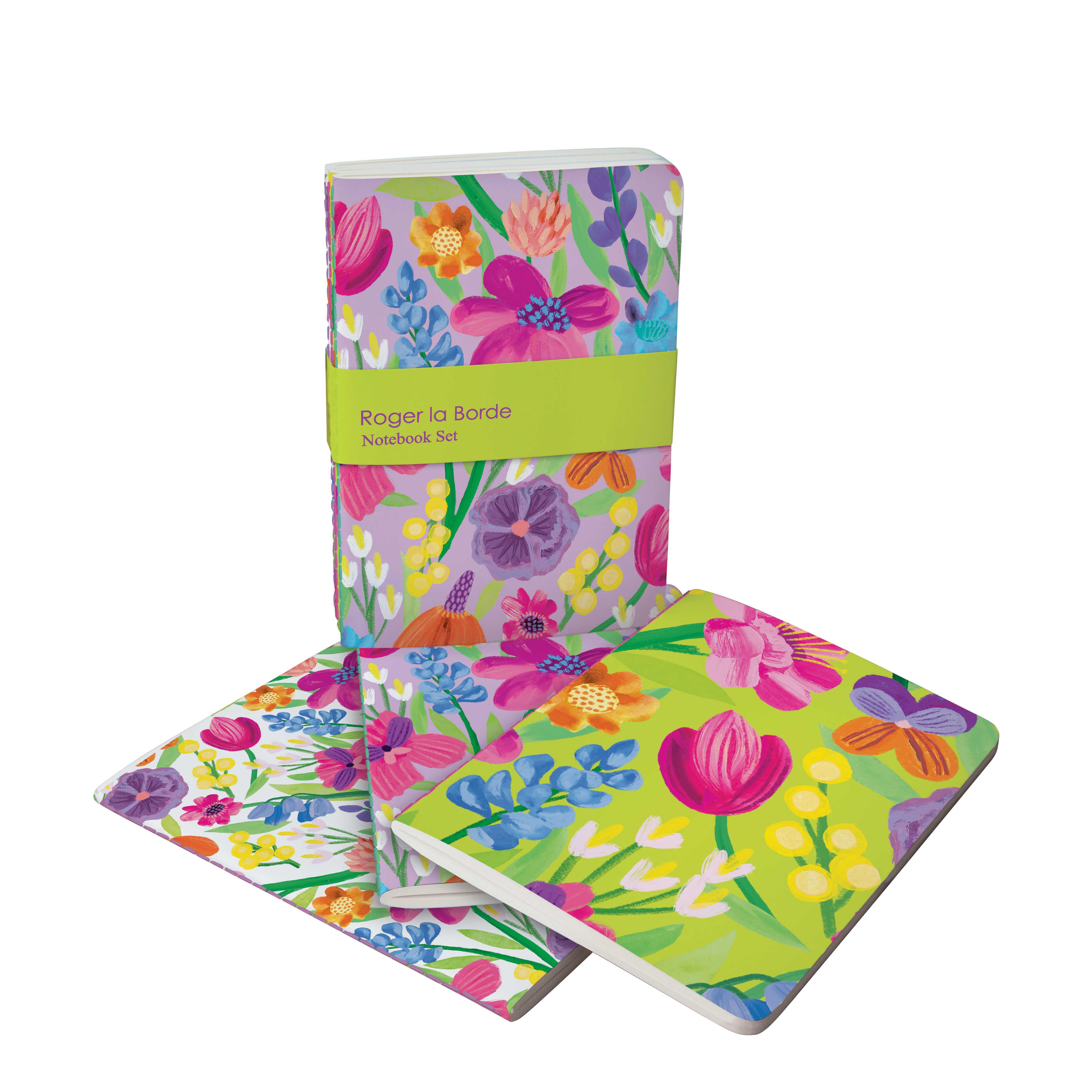 Floral Supernova A6 Softback Notebook Set - 2