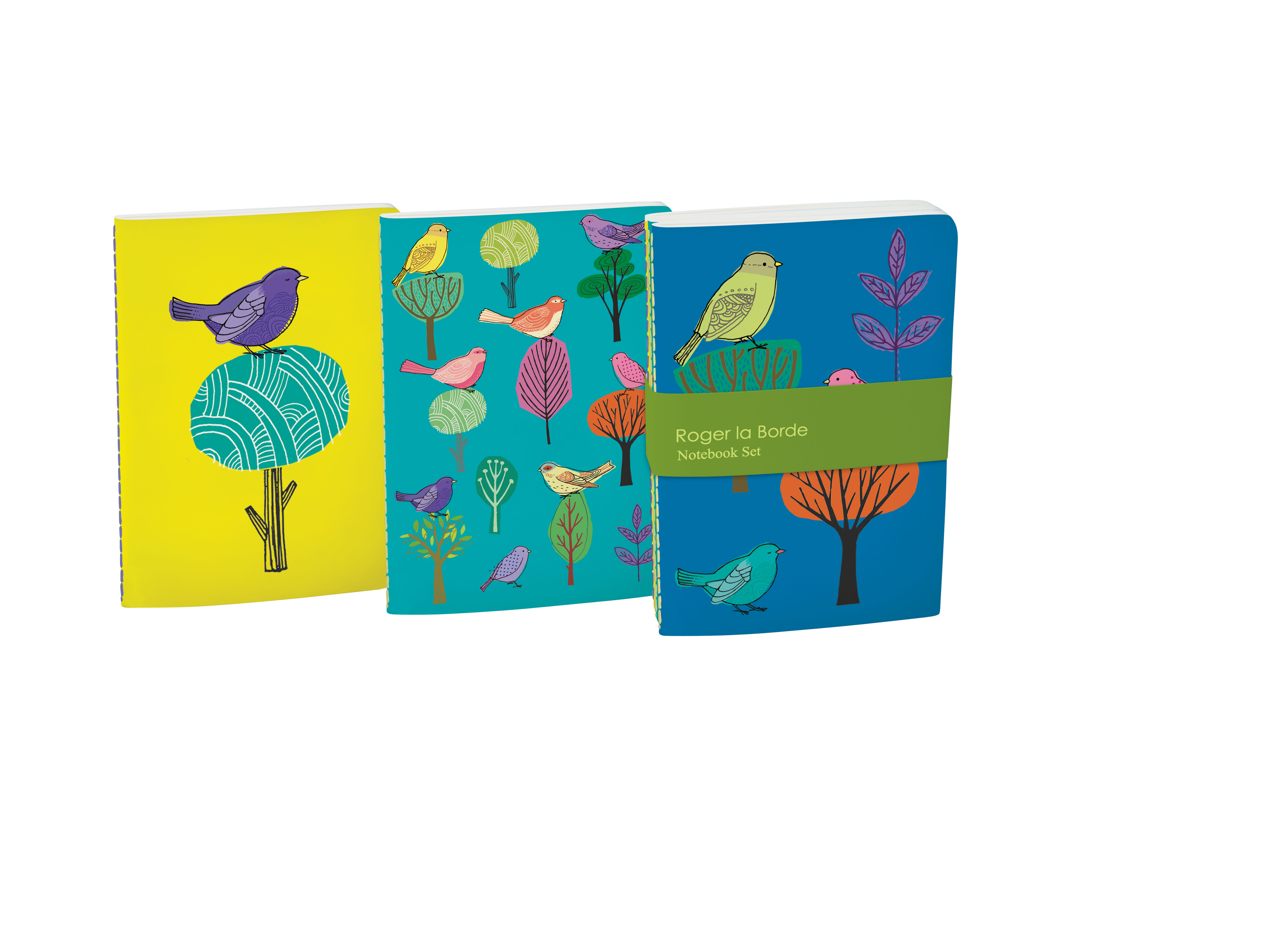 Modern Birds A6 Softback Notebook Set