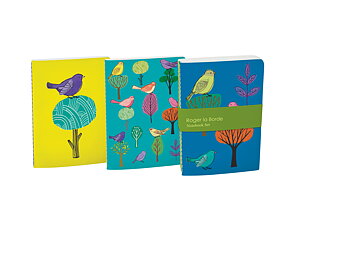 Modern Birds A6 Softback Notebook Set