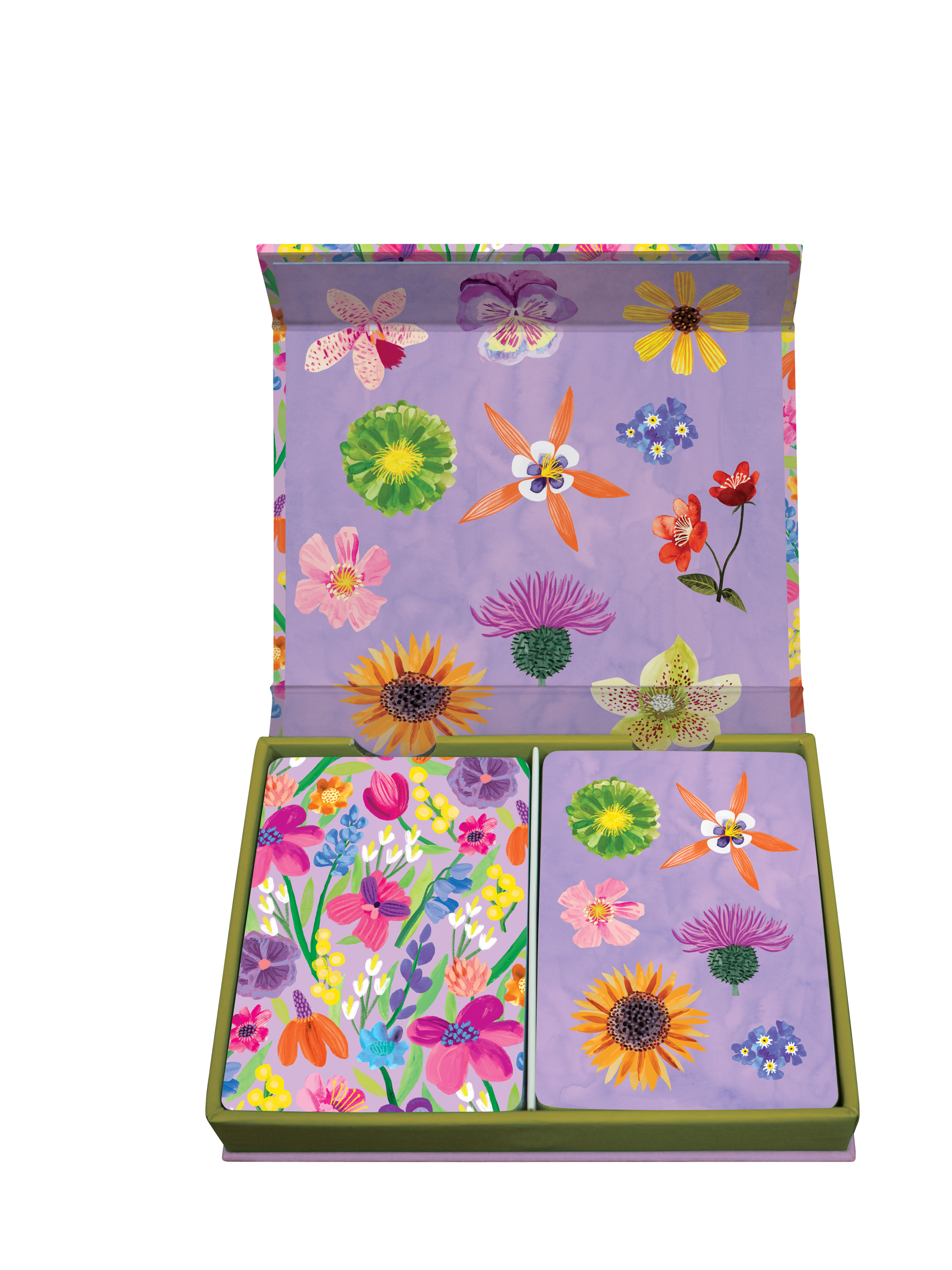 Floral Supernova Playing Card Set - 3