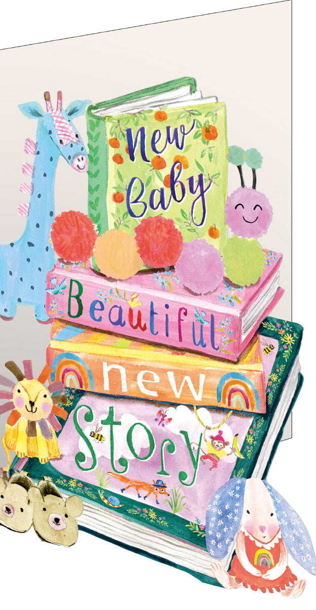 Bookstack Lasercut Card single
