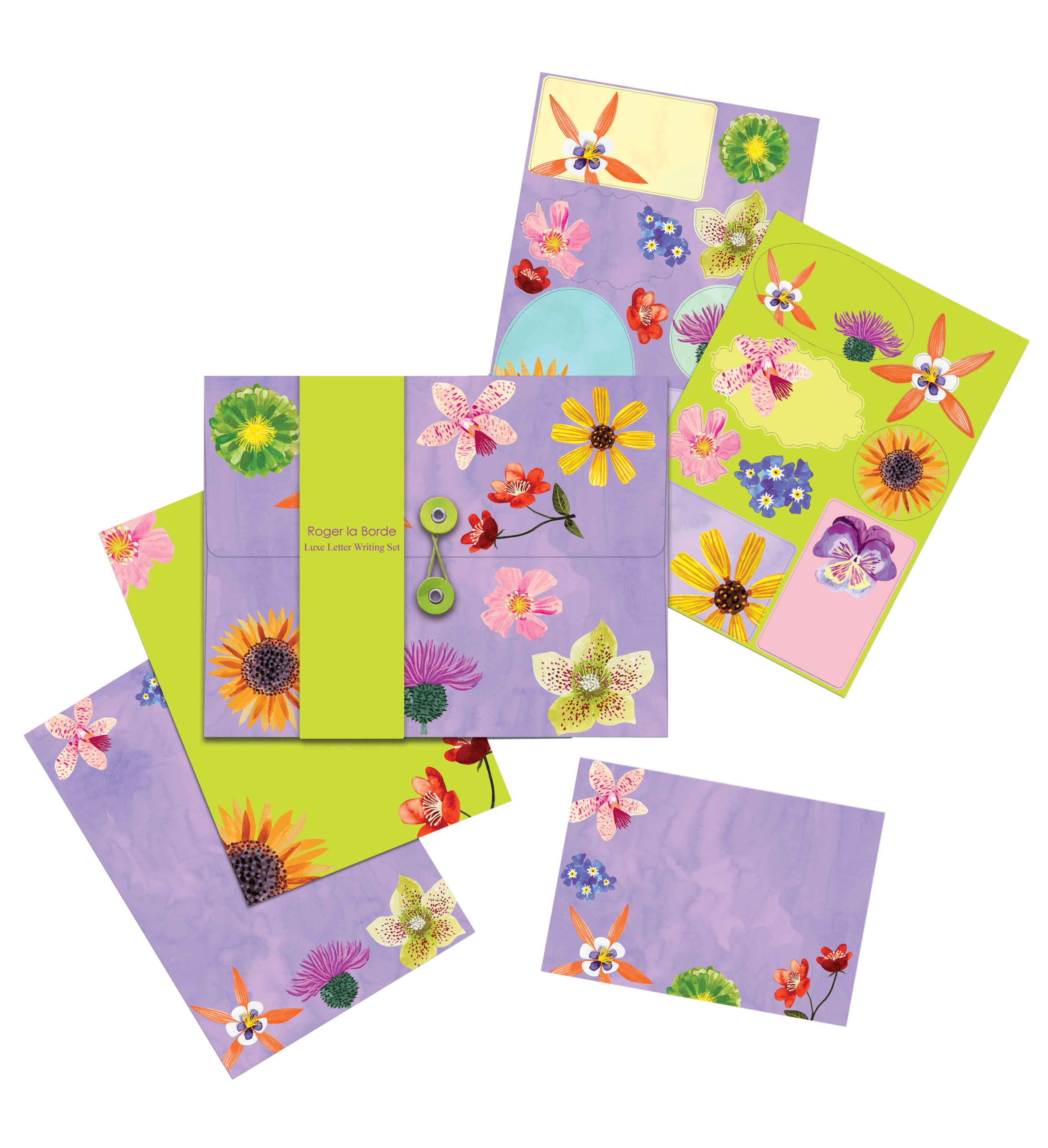 Floral Supernova Writing Paper Set - 2