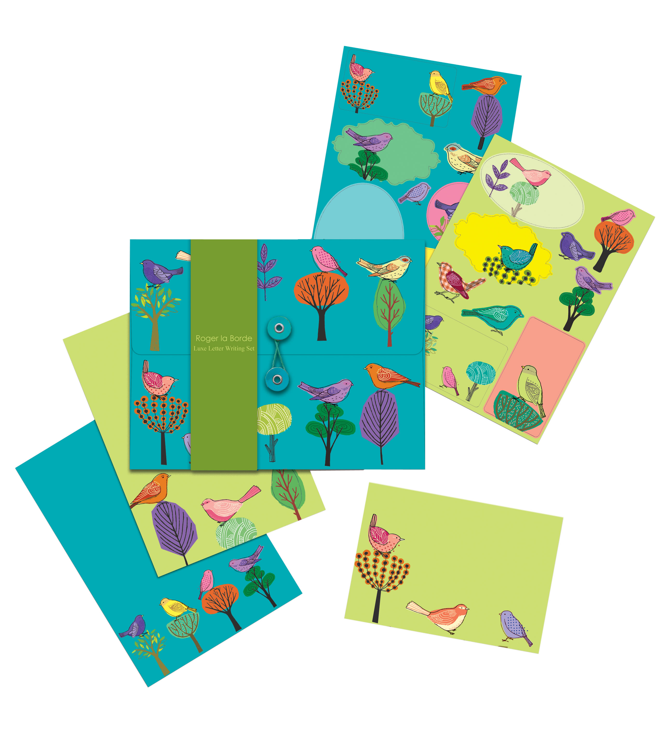 Modern Birds Writing Paper Set - 3