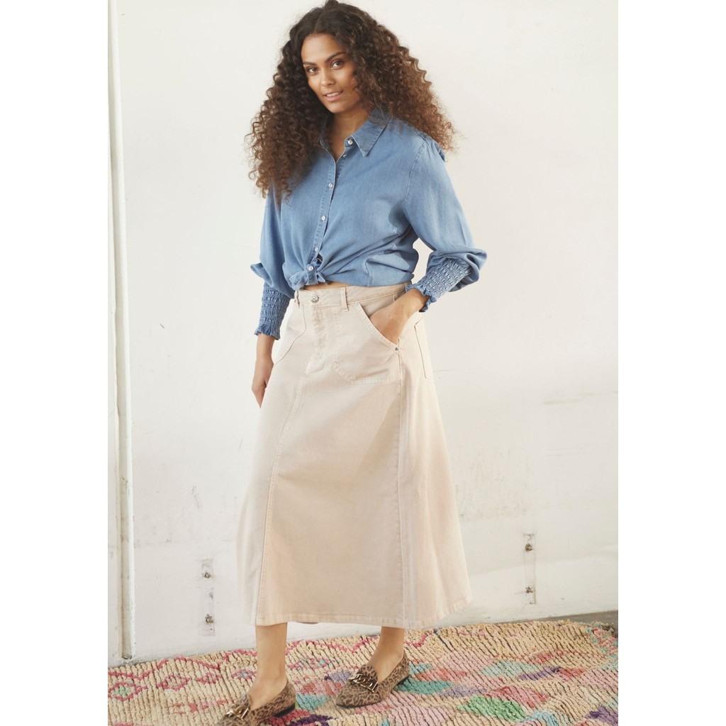 Como Twill Skirt - Dark Sand - Isay