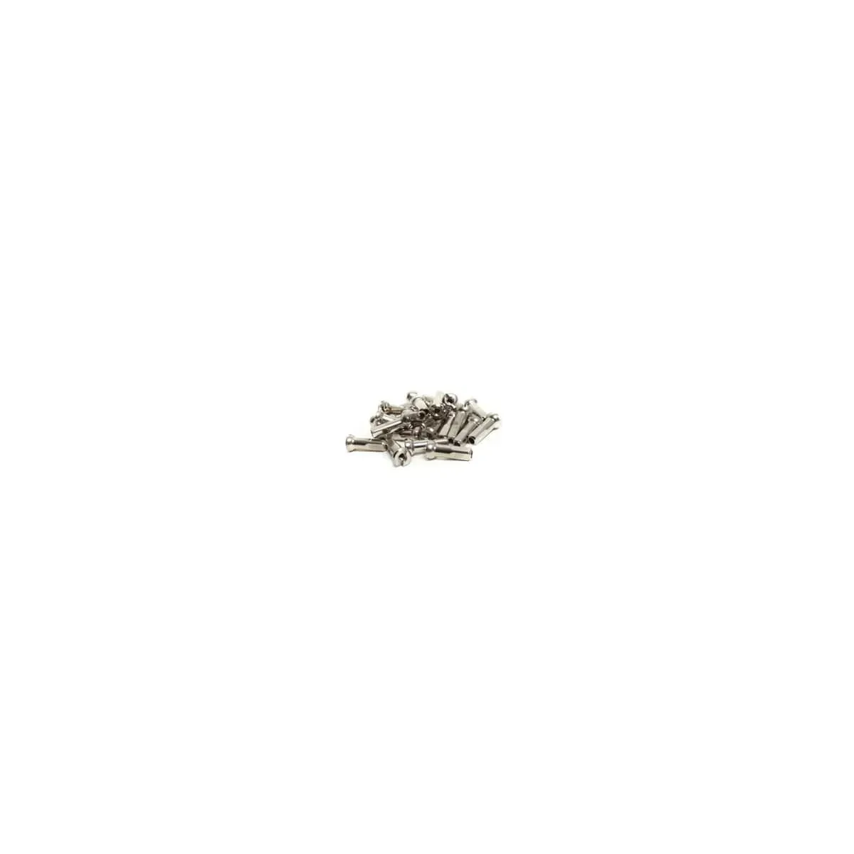 Brass Spoke Nipple 14G 14Mm Silver