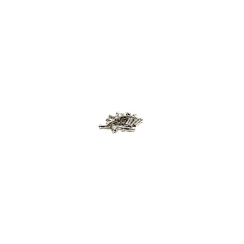 Brass Spoke Nipple 14G 14Mm Silver