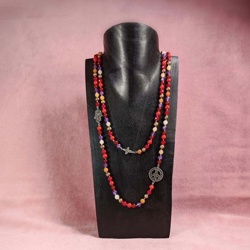 Yvone Christa World Peace Knotted halsband  - 3