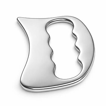 Gua sha kahvalla Stainless Steel
