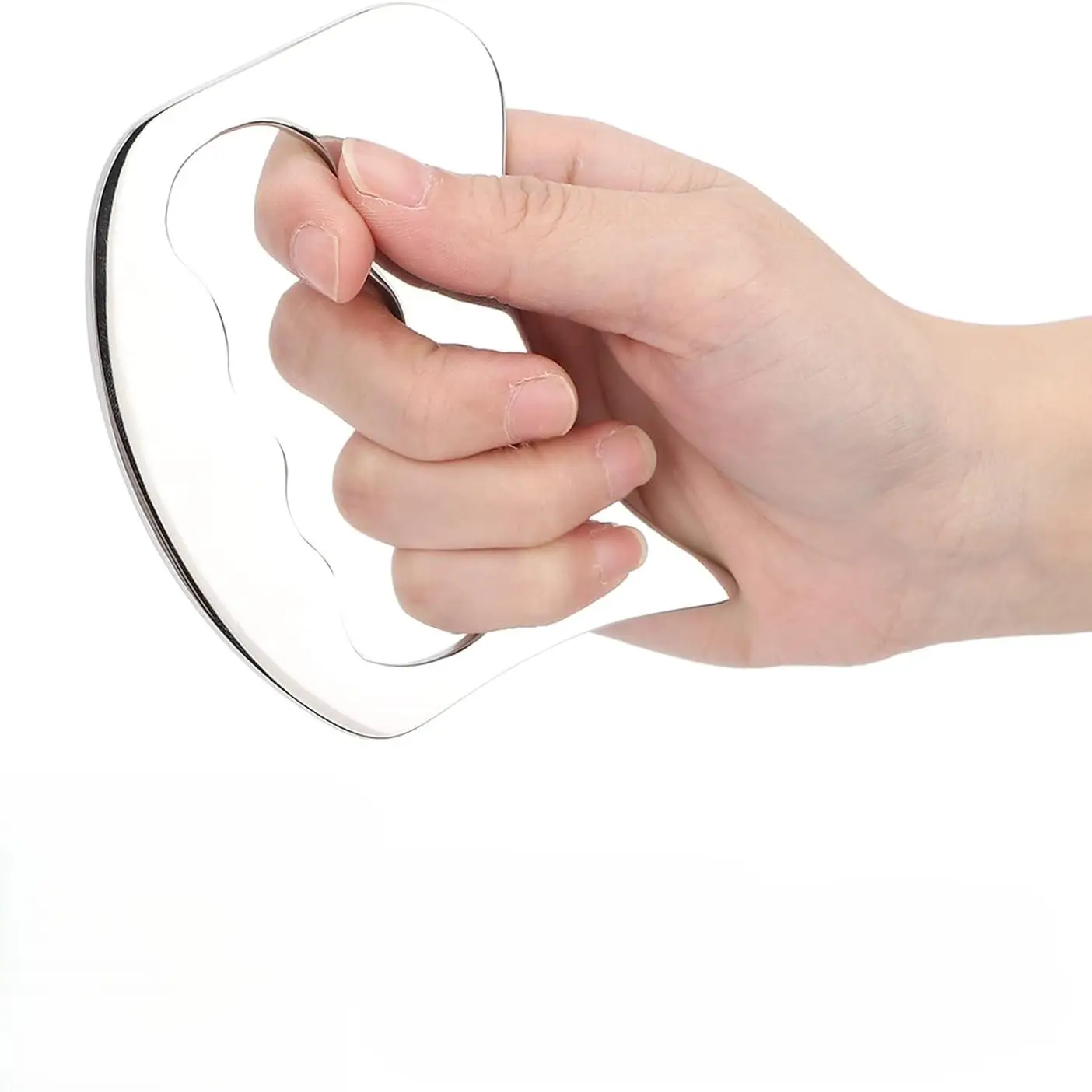 Gua sha med greb Stainless Steel - 3