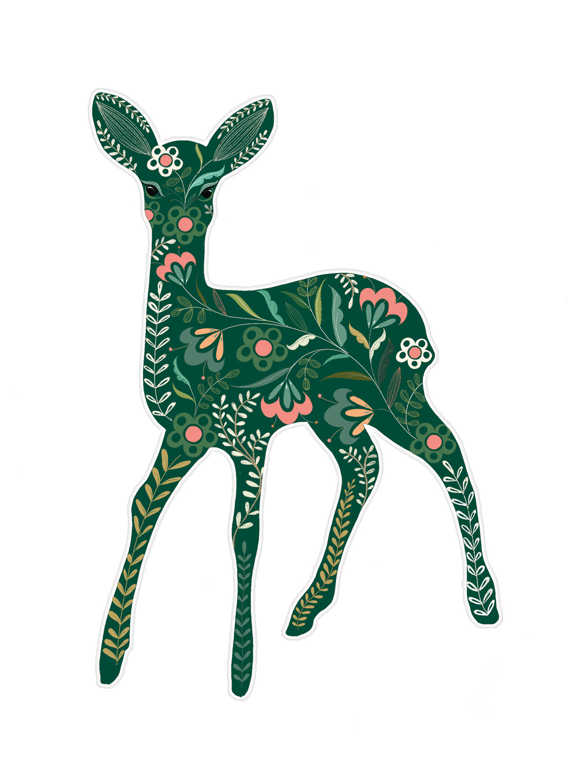 Pollen Deer Card