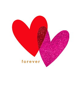Two Hearts Forever Card