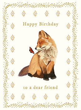 Tale & Ivy Dear Friend Fox Card