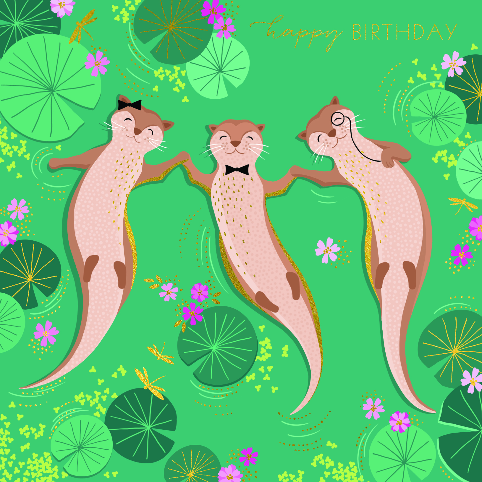 Sara Miller Otters & Lily Pads Cards