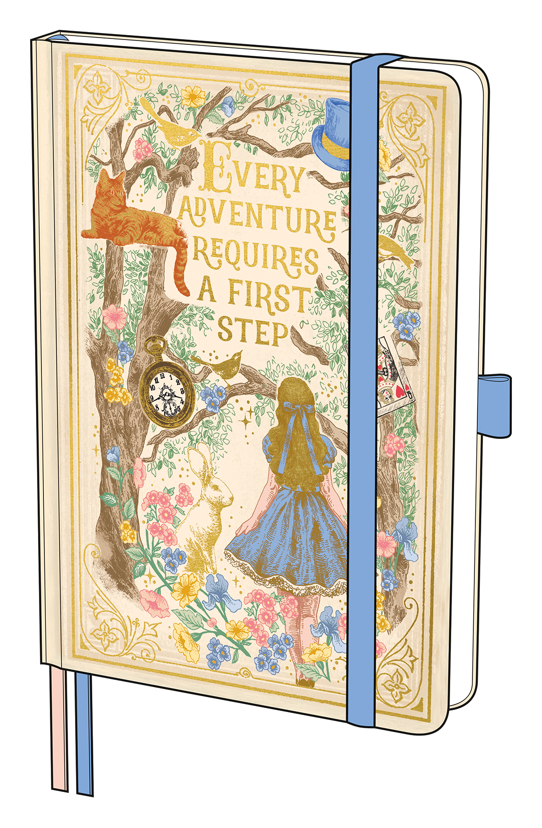 Alice In Wonderland, Storybook A5 Notebook