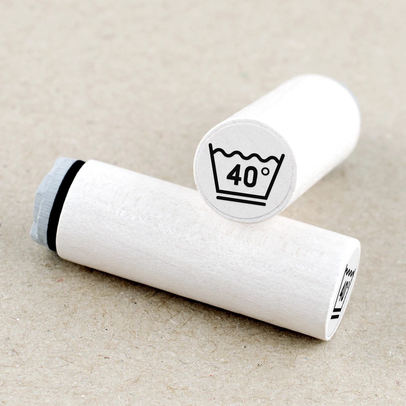 Ministämpel - tvättsymbol 40 grader
