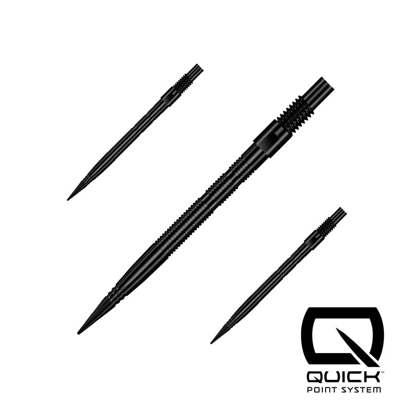 Harrows Micro Ridge Quick Point Svarta 30mm