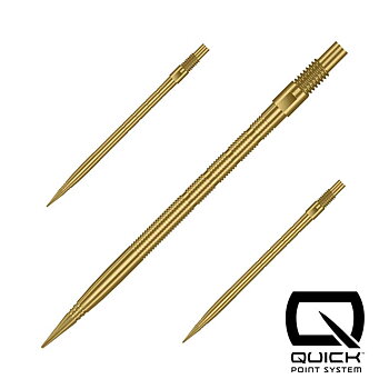 Harrows Micro Ridge Quick Point Gold 40mm