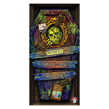 Officially Licensed Spooky Beetlejuice Pinball Glass Dust Cover - Limited Supply