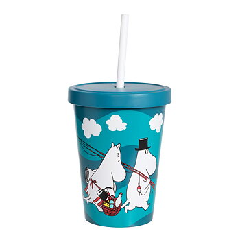 Mumin Mugg med sugrör - Gård