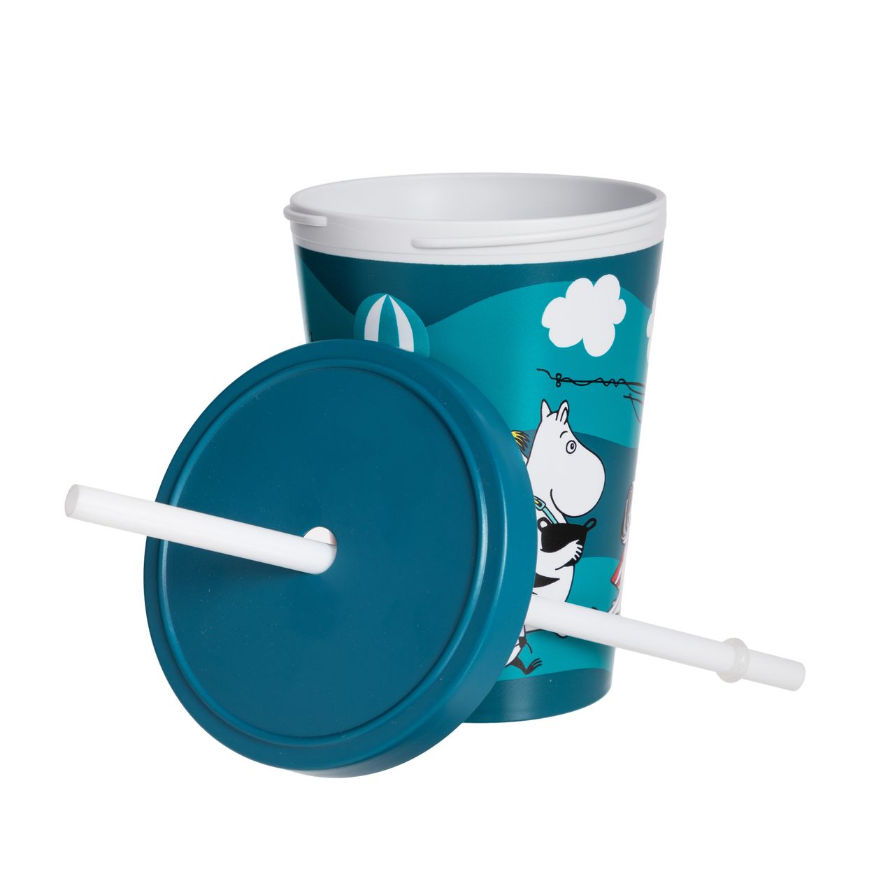 Moomin Mug with straw - Garden - 3