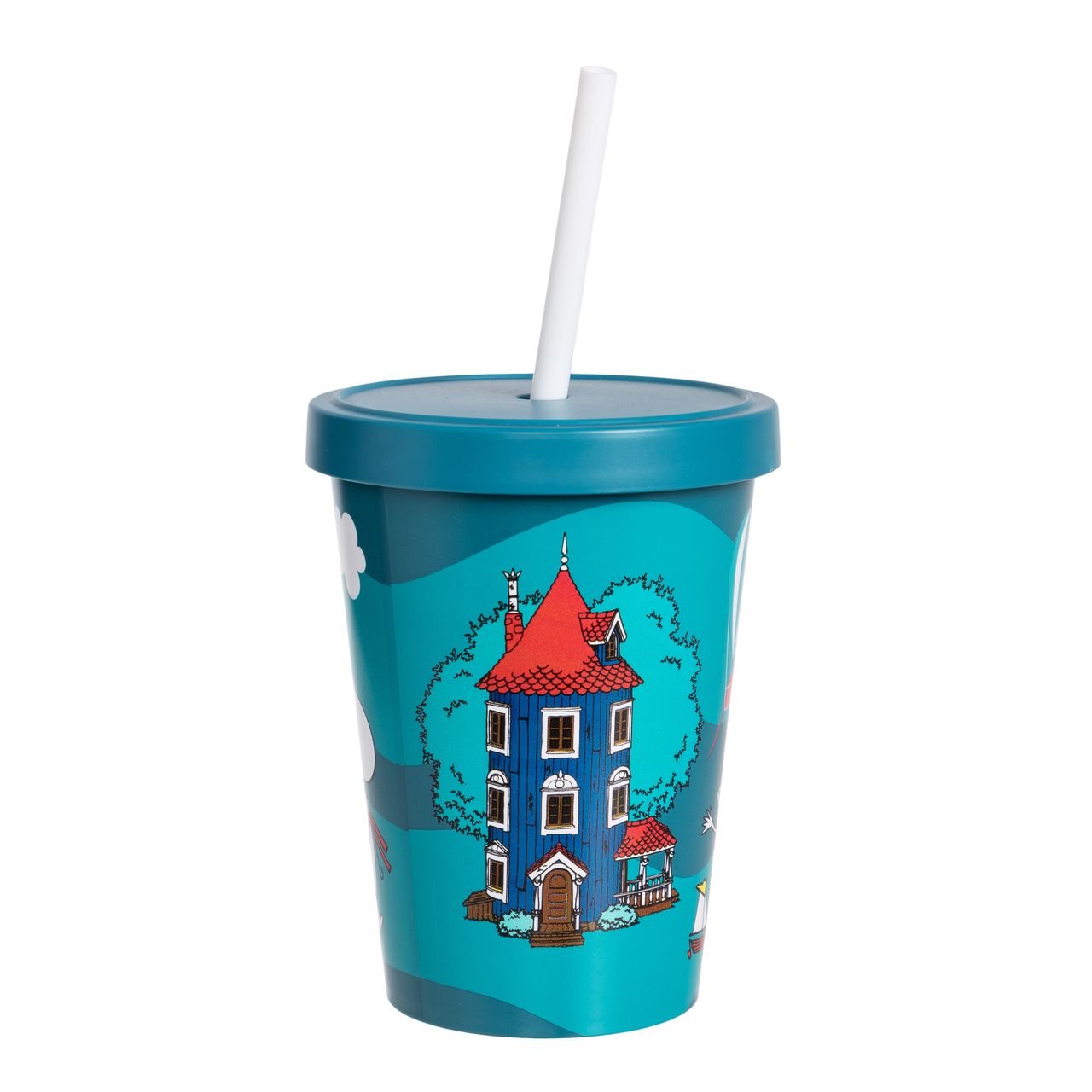 Moomin Mug with straw - Garden - 2
