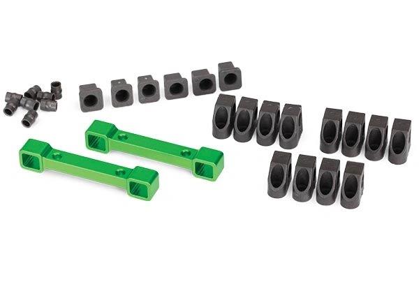 Traxxas Bärarmsfästen Fram och Bak Alu Grön 4-Tec*